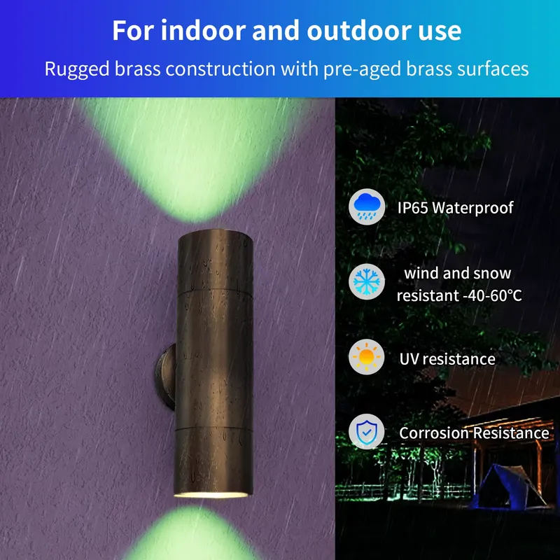 내구성 있는 황동 야외 LED 벽등 IP65 방수 디자 - Outdoor Lighting Ip65 리뷰 및 가격