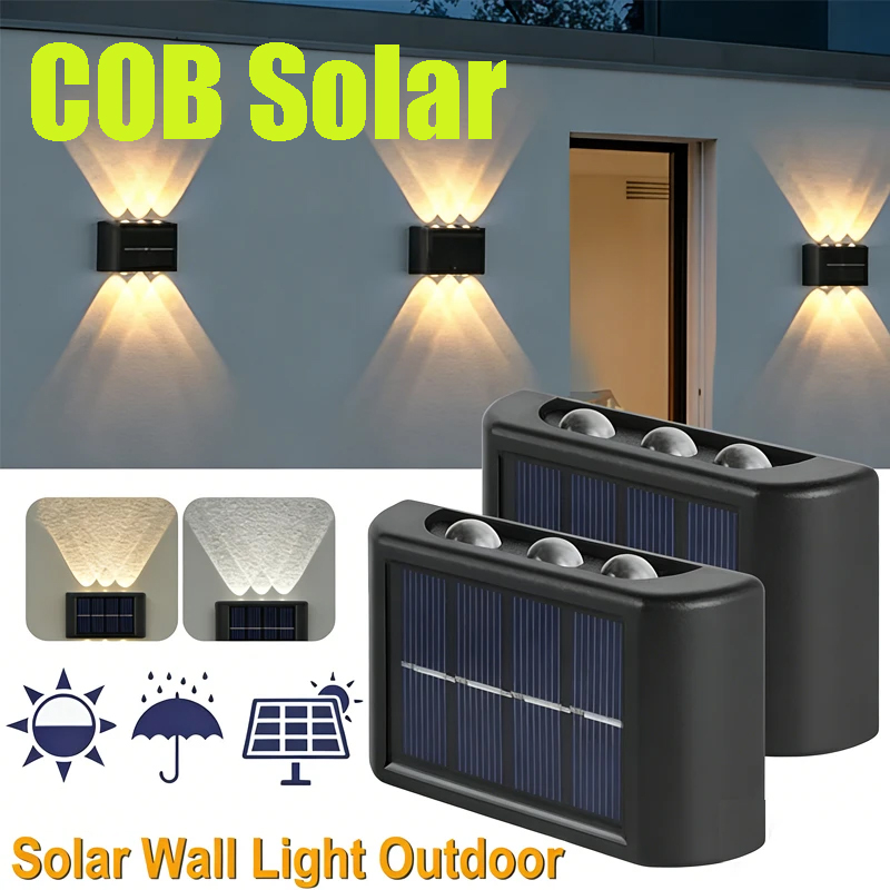COB 태양광 벽등, 방수 야외 조명, 위아래 볼록 렌 - Outdoor Lighting Waterproof 리뷰 및 가격