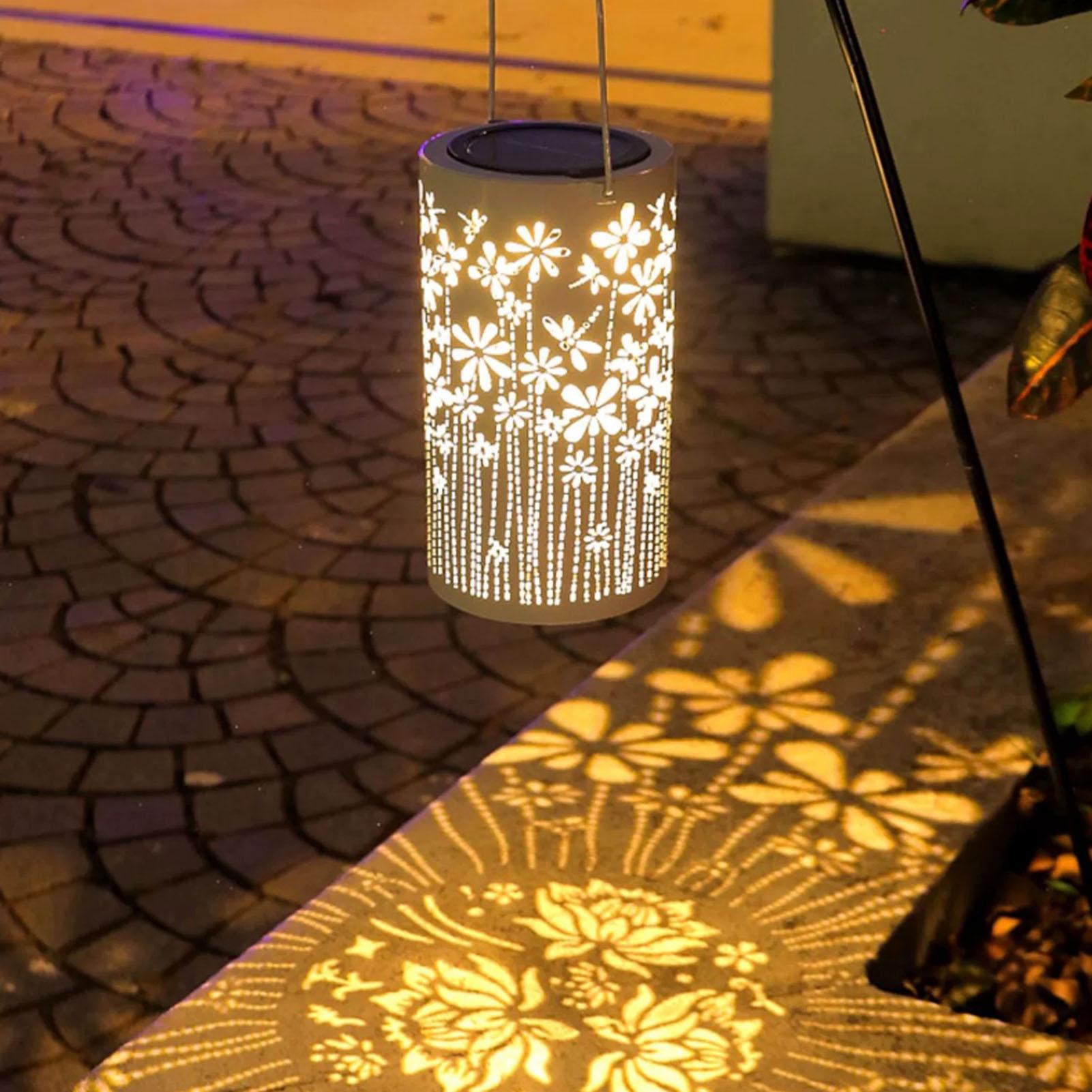 태양열 걸이형 랜턴 방수 꽃 램프 장식용 태양광 조명  - Outdoor Lighting Pathway 리뷰 및 가격