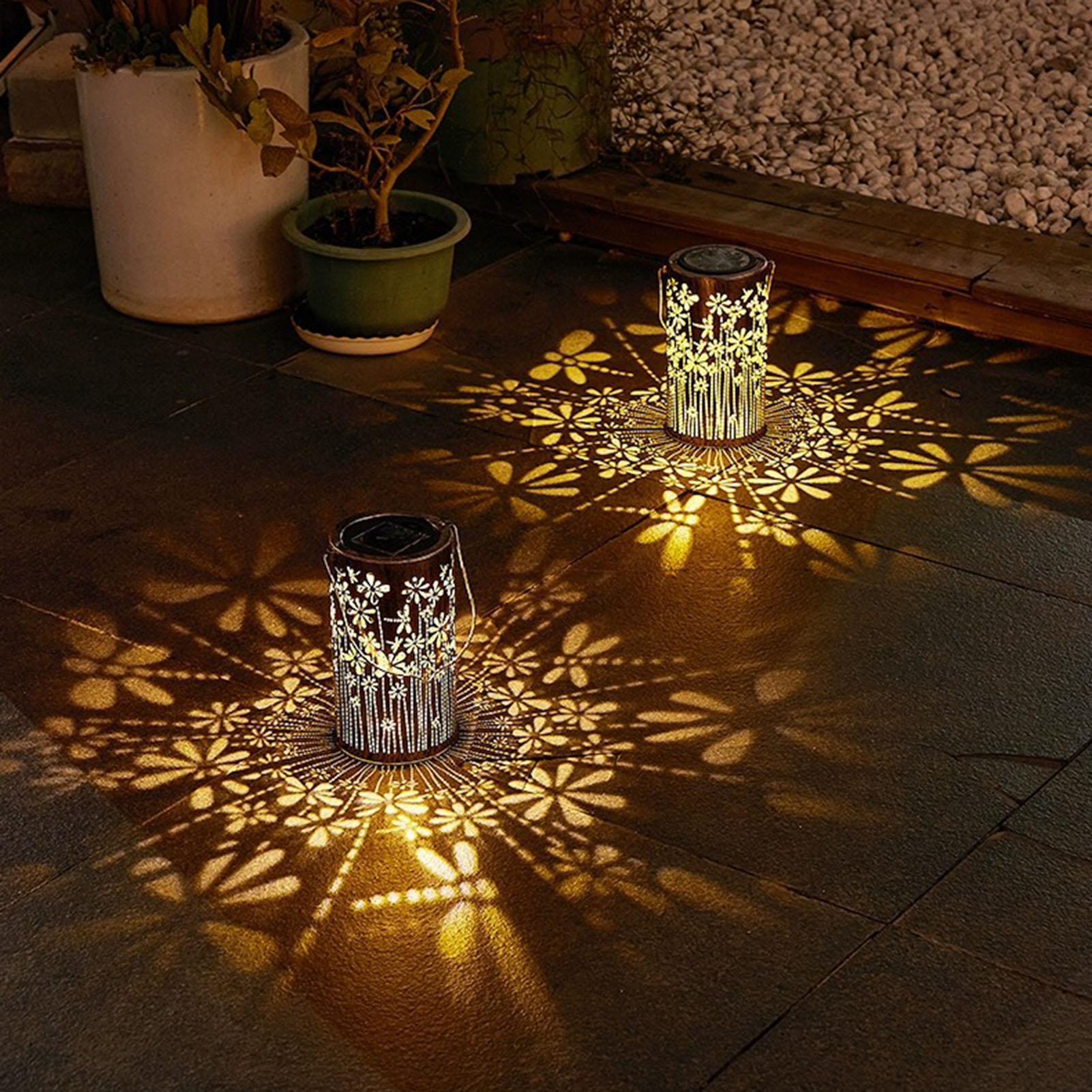 태양열 걸이형 랜턴 방수 꽃 램프 장식용 태양광 조명  - Outdoor Lighting Pathway 리뷰 및 가격