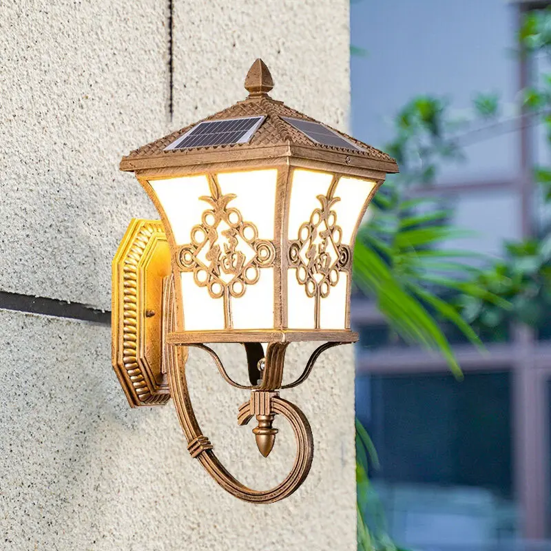 실외용 유럽 스타일의 태양광 충전식 가정용 현관, 벽, - Outdoor Lighting Waterproof 리뷰 및 가격