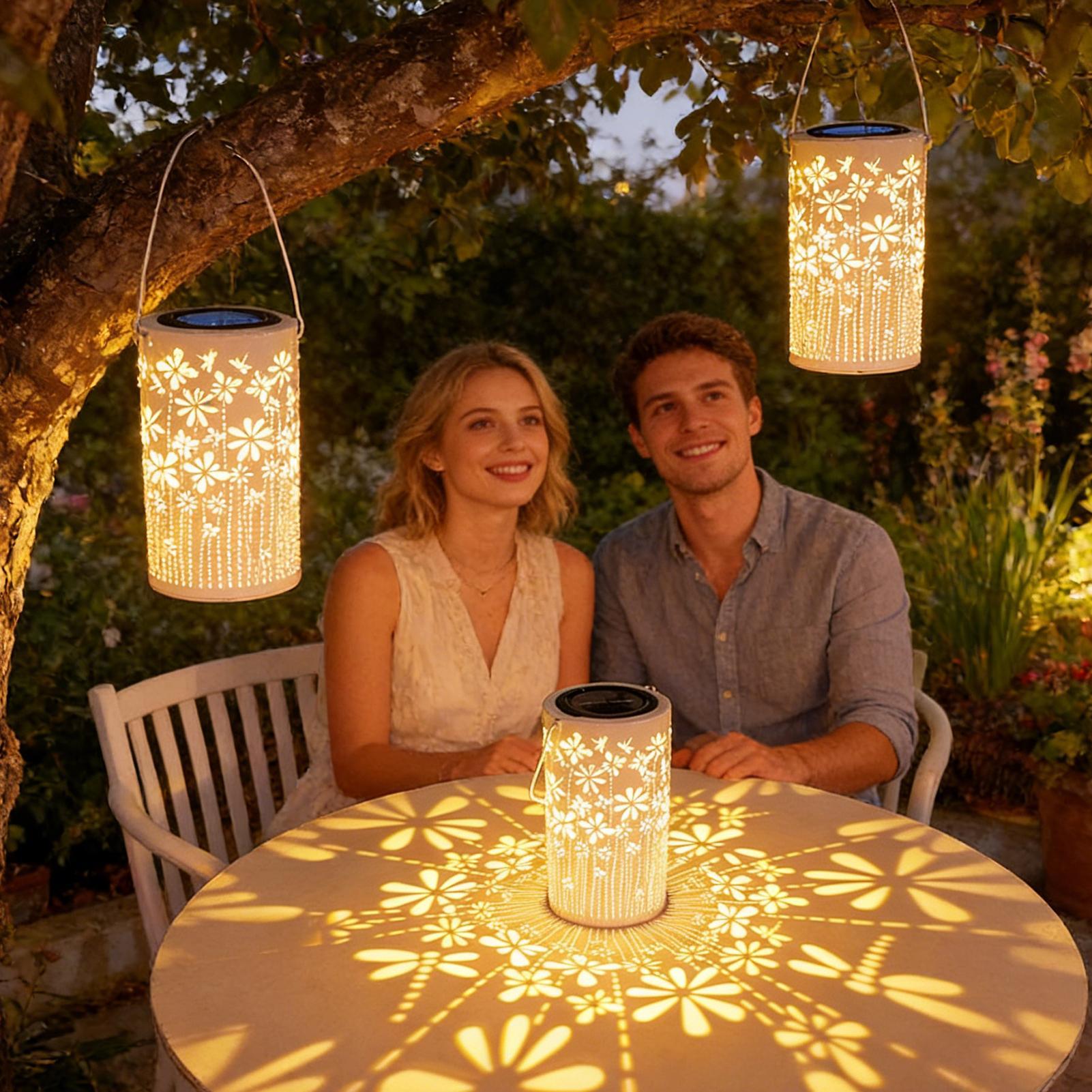 태양광 랜턴 화려한 금속 꽃 램프 야외용 태양광 조명  - Outdoor Lighting Pathway 리뷰 및 가격