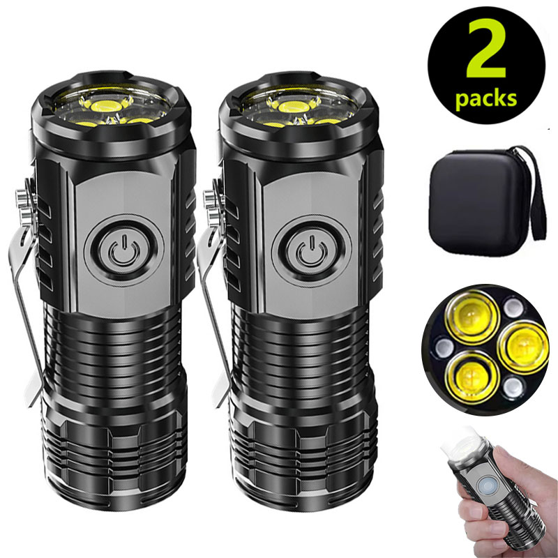 펜 클립이 있는 미니 3LED 손전등, 야간 산책, 휴 - Outdoor Lighting Black 리뷰 및 가격